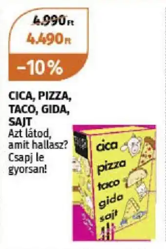 CICA, PIZZA, TACO, GIDA, SAJT
