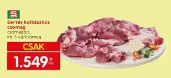 Spar Sertés kolbászhús csomag 1kg ajánlat