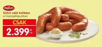 Spar Sütni való kolbász a kiszolgálópultban 1kg ajánlat