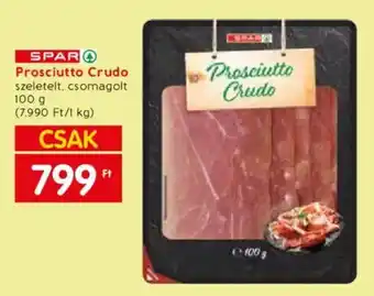 Spar SPAR Prosciutto Crudo 100g ajánlat