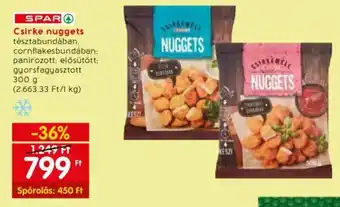 Spar Csirke nuggets 300g ajánlat