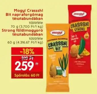 Spar Mogyi Crasssh! Bit napraforgómag tésztabundában 70g ajánlat
