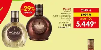 Spar Mozart kávéízű krémlikőr 0.5l ajánlat