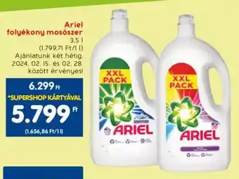 Spar Ariel folyékony mosószer 3.5l ajánlat