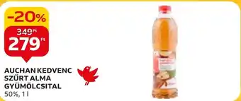 Auchan AUCHAN KEDVENC SZŰRT ALMA GYÜMÖLCSITAL 50%, 1l ajánlat