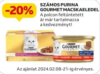 Auchan SZÁMOS PURINA GOURMET MACSKAELEDEL ajánlat