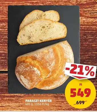 PENNY PARASZT KENYÉR 405g ajánlat