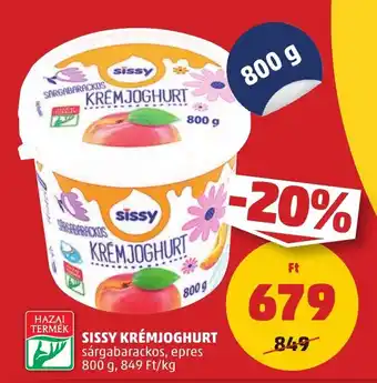 PENNY SISSY KRÉMJOGHURT 800g ajánlat