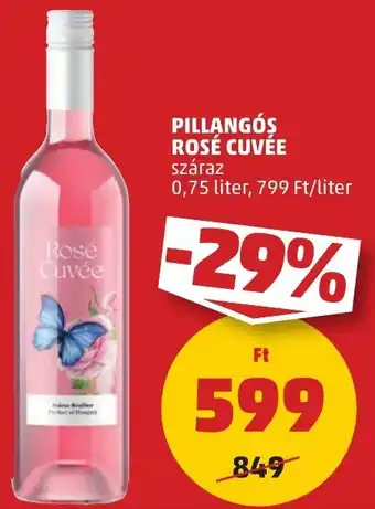 PENNY PILLANGÓS ROSÉ CUVÉE 0,75l ajánlat