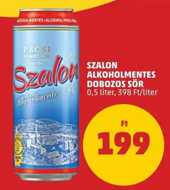 SZALON ALKOHOLMENTES DOBOZOS SÖR 0,5l