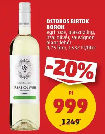 PENNY OSTOROS BIRTOK BOROK 0,75l ajánlat