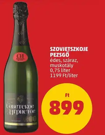 PENNY SZOVJETSZKOJE PEZSGŐ 0,75l ajánlat
