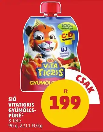 PENNY SIÓ VITATIGRIS GYÜMÖLCSPÜRÉ 90g ajánlat
