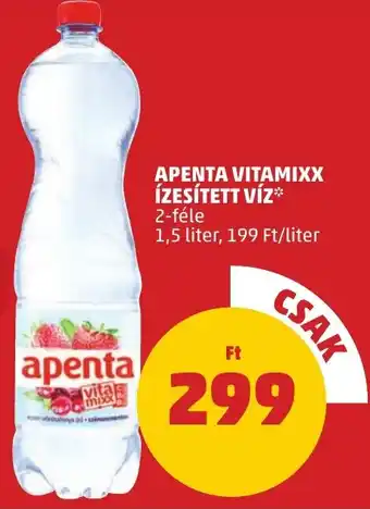 PENNY APENTA VITAMIXX ÍZESÍTETT VÍZ 1,5l ajánlat