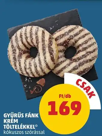 PENNY GYŰRŰS FÁNK KRÉM TÖLTELÉKKEL ajánlat