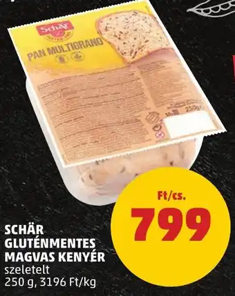SCHÄR GLUTÉNMENTES MAGVAS KENYÉR 250g