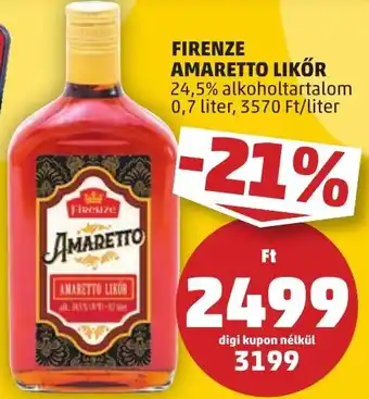 FIRENZE AMARETTO LIKŐR 24,5% 0,7l
