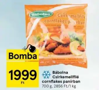 Tesco Bábolna Csirkemellfile cornflakes panirban 700g ajánlat