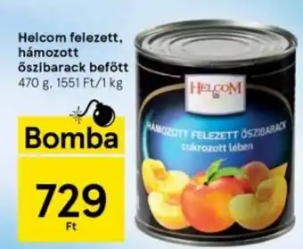 Tesco Helcom felezett, hámozott őszibarack befőtt 470g ajánlat