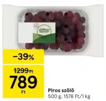 Tesco Piros szőlő 500g ajánlat