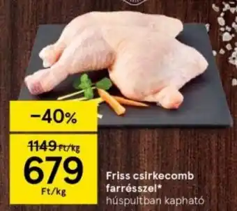 Friss csirkecomb farrésszel