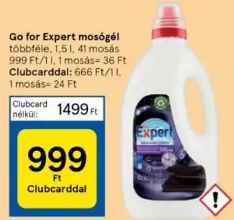 Tesco Go for Expert mosógél 1,5l ajánlat