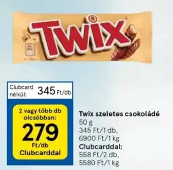 Twix szeletes csokoládé 50g