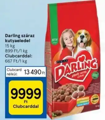 Tesco Darling száraz kutyaeledel 15kg ajánlat