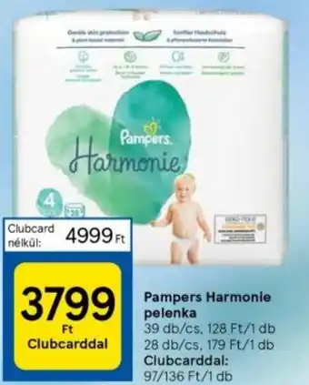 Tesco Pampers Harmonie pelenka ajánlat