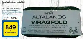 Tesco Sandis általános virágföld 20l ajánlat