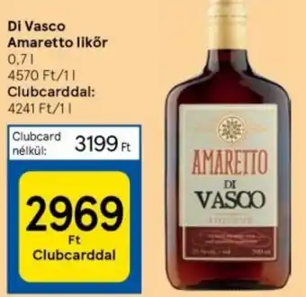Tesco Di Vasco Amaretto likör 0,7l ajánlat