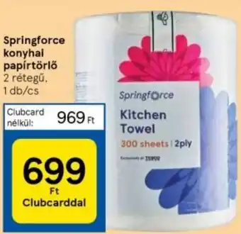 Tesco Springforce konyhai papírtörlő ajánlat