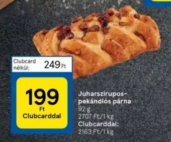 Tesco Juharszirupospekándiós párna 92g ajánlat
