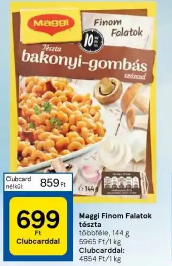 Tesco Maggi Finom Falatok tészta 144g ajánlat