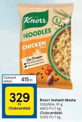 Knorr instant tészta 61g