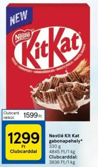 Tesco Nestlé Kit Kat gabonapehely 330g ajánlat