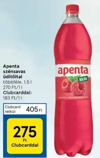 Tesco Apenta szénsavas üdítőital 1,5l ajánlat