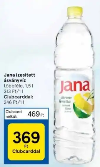 Tesco Jana ízesített ásványvíz 1,5l ajánlat