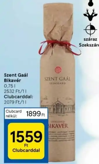 Tesco Szent Gaál Bikavér 0,75l ajánlat