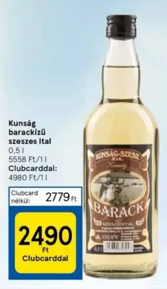 Tesco Kunság barackízű szeszes ital 0,5l ajánlat