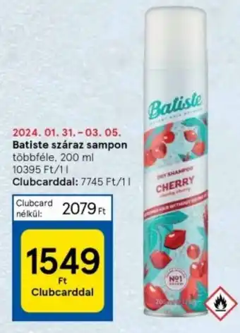 Tesco Batiste száraz sampon 200ml ajánlat