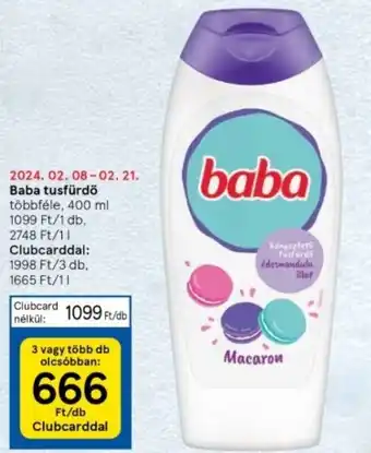 Tesco Baba tusfürdő 400ml ajánlat