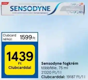 Tesco Sensodyne fogkrém 75ml ajánlat