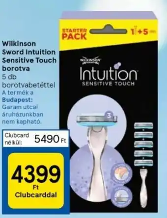 Wilkinson Sword Intuition Sensitive Touch borotva 5db