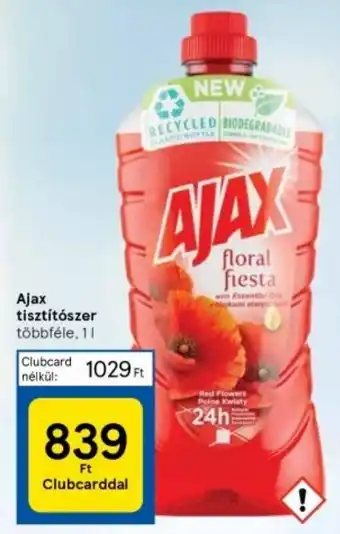 Tesco Ajax tisztítószer 1l ajánlat