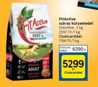 Tesco FitActive száraz kutyaeledel 3kg ajánlat