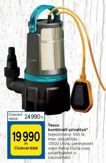 Tesco Tesco kombinált szivattyú 550W ajánlat