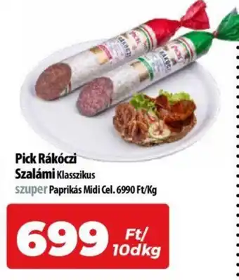 Coop Pick Rákóczi Szalámi 10dkg ajánlat