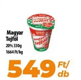 Coop Magyar Tejföl 20% 330g ajánlat