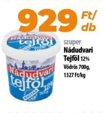 Coop Nádudvar tejföl 12% 700g ajánlat